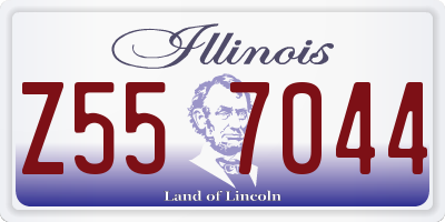IL license plate Z557044