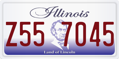 IL license plate Z557045