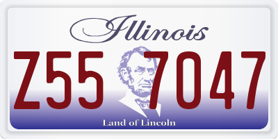 IL license plate Z557047