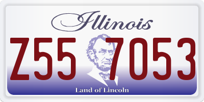 IL license plate Z557053