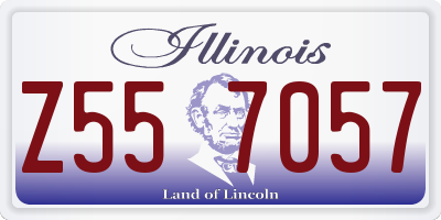 IL license plate Z557057