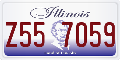 IL license plate Z557059