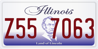 IL license plate Z557063