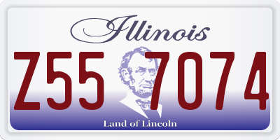 IL license plate Z557074