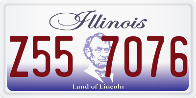 IL license plate Z557076