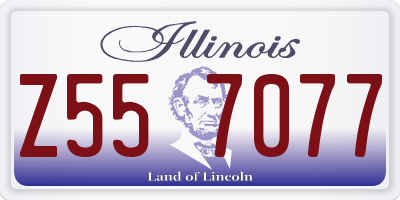 IL license plate Z557077