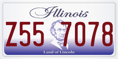 IL license plate Z557078