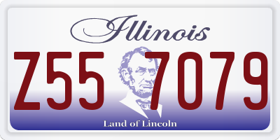 IL license plate Z557079