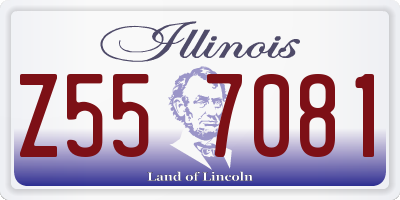 IL license plate Z557081
