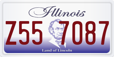 IL license plate Z557087
