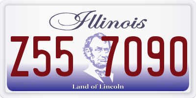 IL license plate Z557090