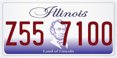 IL license plate Z557100