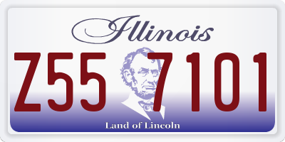 IL license plate Z557101