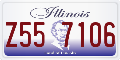 IL license plate Z557106