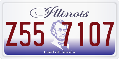 IL license plate Z557107