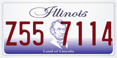 IL license plate Z557114