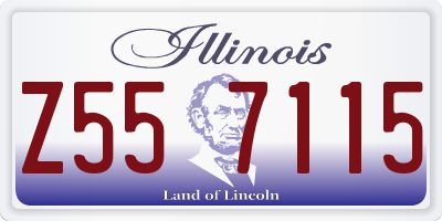 IL license plate Z557115
