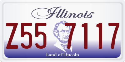 IL license plate Z557117
