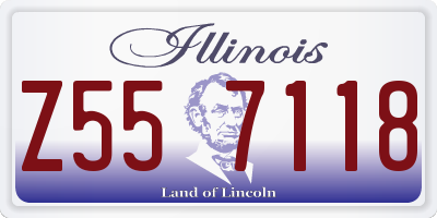 IL license plate Z557118