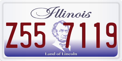 IL license plate Z557119
