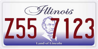 IL license plate Z557123