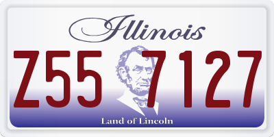 IL license plate Z557127