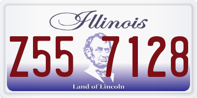 IL license plate Z557128