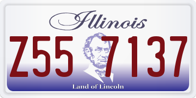 IL license plate Z557137