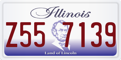 IL license plate Z557139
