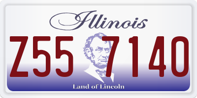 IL license plate Z557140