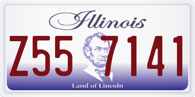 IL license plate Z557141