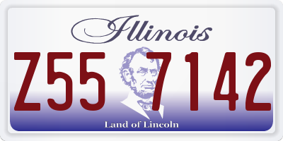 IL license plate Z557142