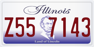 IL license plate Z557143