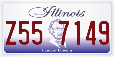 IL license plate Z557149