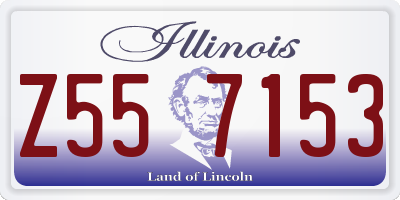 IL license plate Z557153