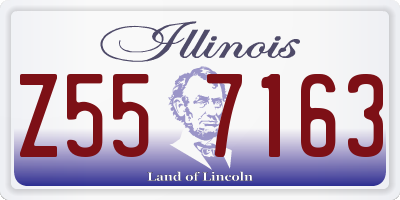 IL license plate Z557163
