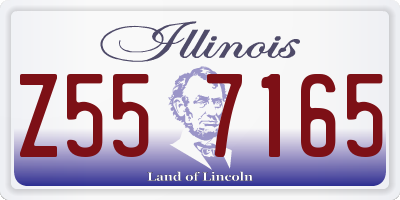 IL license plate Z557165