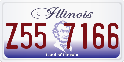 IL license plate Z557166