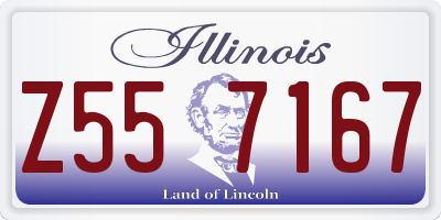 IL license plate Z557167