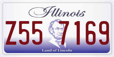 IL license plate Z557169