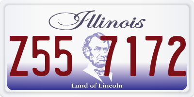 IL license plate Z557172