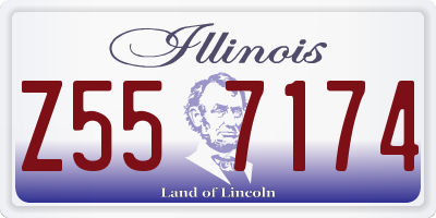 IL license plate Z557174