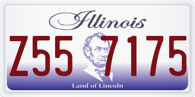 IL license plate Z557175