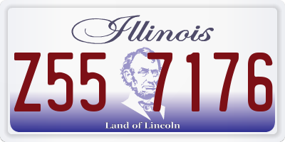 IL license plate Z557176