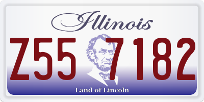 IL license plate Z557182