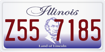 IL license plate Z557185