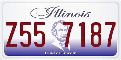 IL license plate Z557187