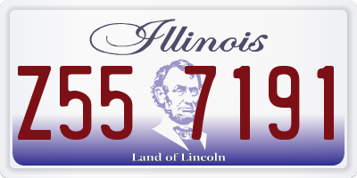 IL license plate Z557191