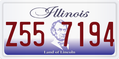 IL license plate Z557194