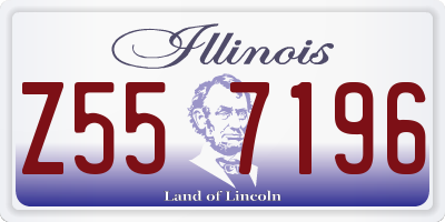 IL license plate Z557196